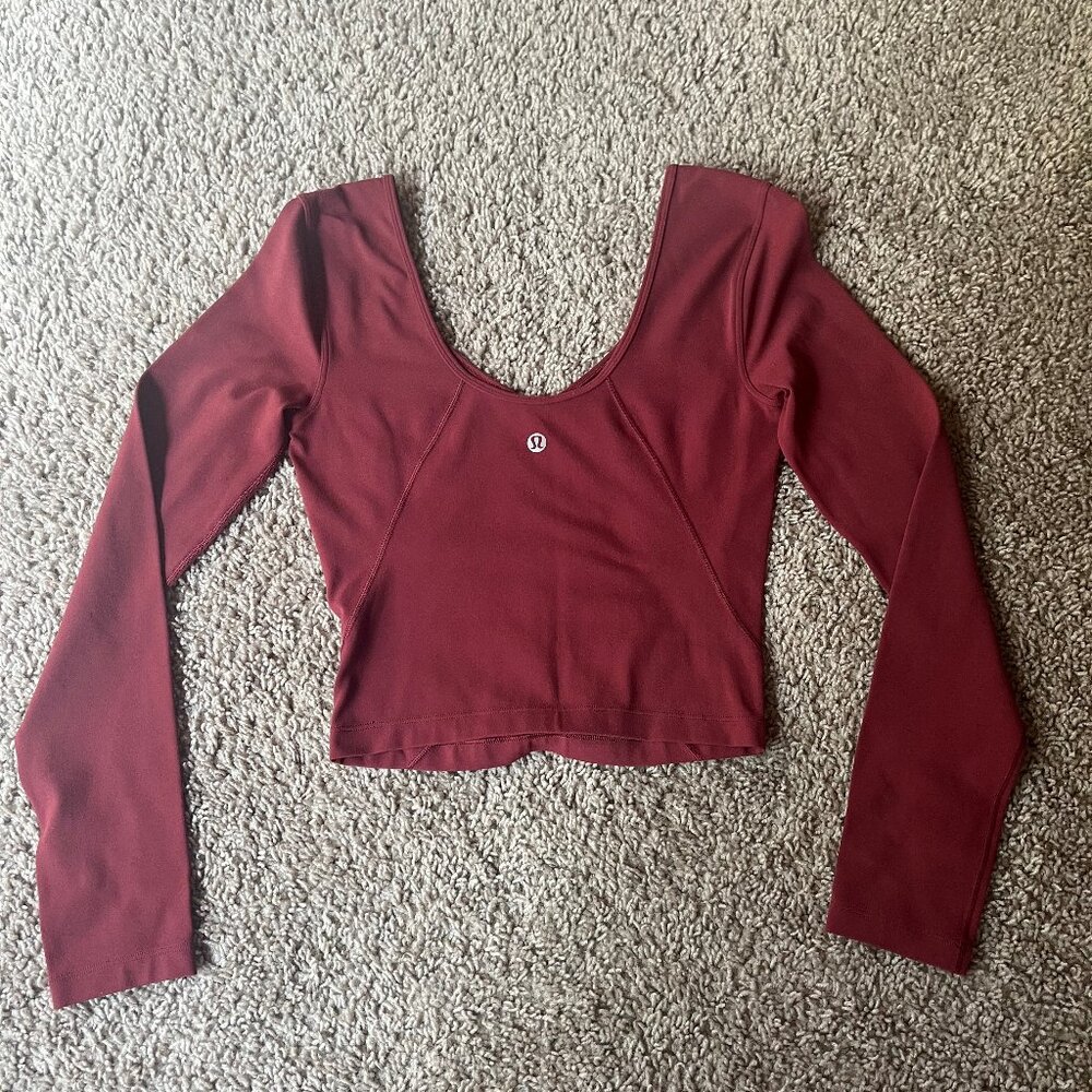 Lululemon Align Cropped Long Sleeve Top